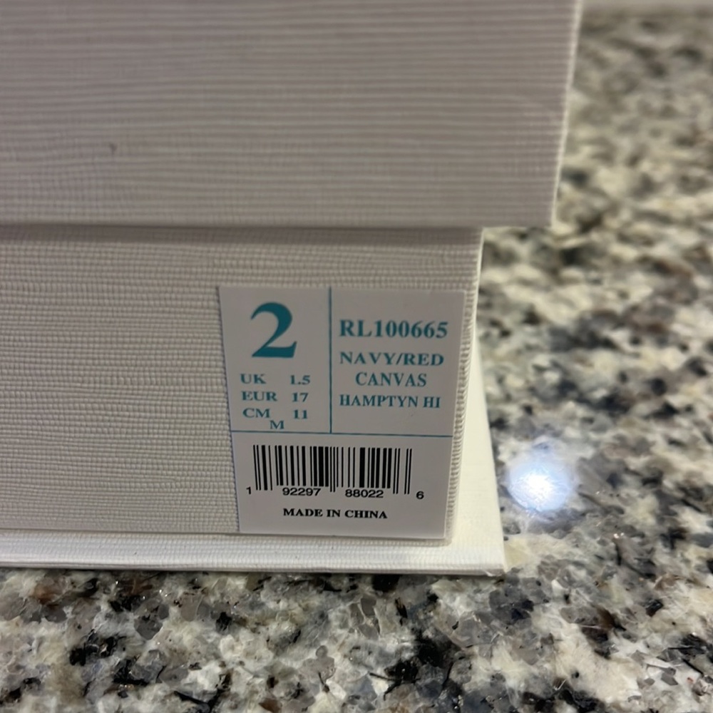 Polo Ralph Lauren Hamptyn HI baby infant crib shoes booties new 3-6 month size 2 - Picture 13 of 13
